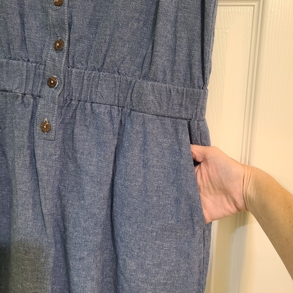 I ♡ ronson Linen And Cotton Vlend dress Size M - Picture 2 of 5